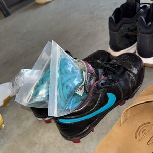 Painted Jordan 1 Low Cleats